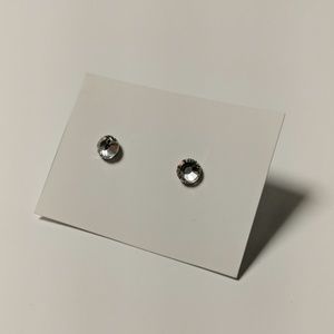 Sterling Silver Rhinestone Earrings